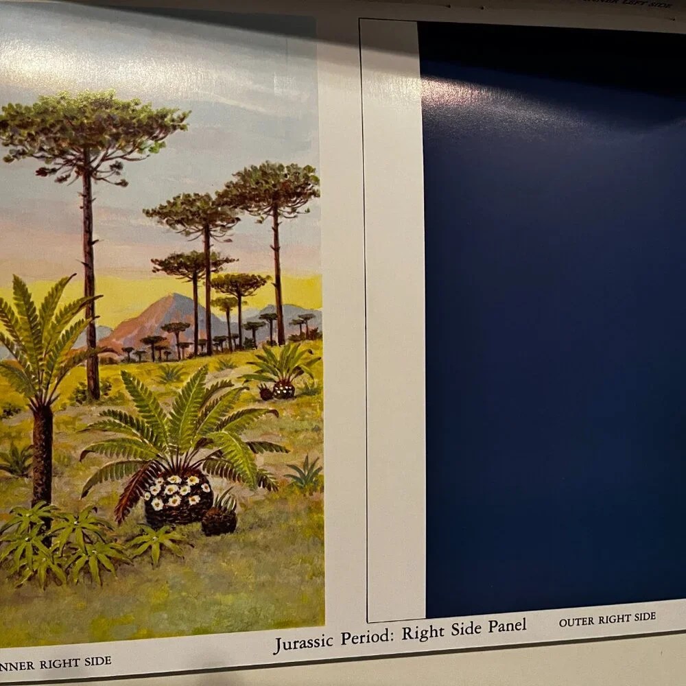Dinosaur Dioramas to Cut and Assemble (2 Complete‎ 3-D Scenes) (copyright 1983)